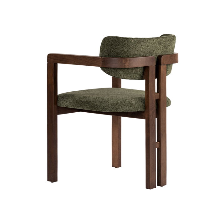 Nordure Toscana Silla Verde y Nogal Oscuro